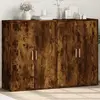 Image de vidaXL Buffets 2 pcs chêne fumé 60x31x84 cm