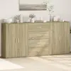 Image de vidaXL Buffets 3 pcs chêne sonoma 60x31x84 cm