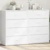 Image de vidaXL Buffets 2 pcs 60x31x84 cm - Blanc