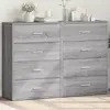 Image de vidaXL Buffets 2 pcs - Sonoma gris