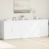 Image de vidaXL Buffets 3 pcs Blanc