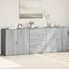 Image de vidaXL Buffets 3 pcs Bois d'ingénierie - Sonoma gris