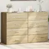 Image de VIDAXL Buffets 2 pièces - Chêne sonoma