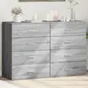 Image de vidaXL Buffets 2 pcs - Sonoma Gris