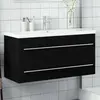 Image de vidaXL Armoire lavabo intégré - Noir