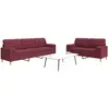 Image de vidaXL Ensemble de canapés 2 pcs - Bordeaux