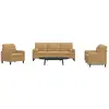 Image de vidaXL Ensemble de Canapés 3 pcs - Marron
