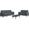 Image de VIDAXL Ensemble 2 pcs - Gris foncé