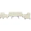 Image de vidaXL Ensemble de canapés 3 pcs velours crème