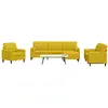 Image de vidaXL - Ensemble de canapés 4 pcs Velours Jaune