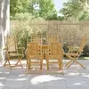 Image de vidaXL Chaises de jardin bambou (6 pcs)
