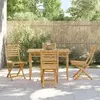 Image de vidaXL Chaises pliables - Lot de 4 - Bambou