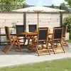 Image de vidaXL Ensemble à Manger de Jardin - 7 pcs Bois d'Acacia