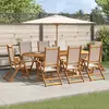 Image de vidaXL Ensemble 9pcs - Bois d'Acacia