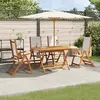 Image de vidaXL Ensemble à manger 5pcs Acacia solide