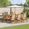 Image de VidaXL Ensemble à manger 9 pcs - Bois d'acacia