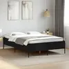 Image de vidaXL Cadre de lit sans matelas noir 140x190 cm