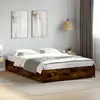 Image de vidaXL Cadre de lit sans matelas chêne fumé 140x200 cm