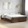 Image de vidaXL Cadre de lit sans matelas chêne marron 150x200 cm
