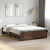 Image de vidaXL Cadre de lit sans matelas chêne marron 140x200 cm