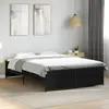 Image de vidaXL Cadre de lit sans matelas noir 120x200 cm