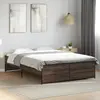 Image de vidaXL Cadre de lit sans matelas chêne marron 140x190 cm