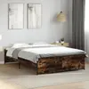 Image de vidaXL Cadre de lit sans matelas chêne fumé 120x190 cm