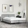 Image de vidaXL Cadre de lit sans matelas sonoma gris 140x200 cm