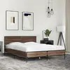 Image de vidaXL Cadre de lit sans matelas chêne marron 140x200 cm