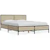 Image de vidaXL Cadre de lit sans matelas chêne sonoma 135x190 cm