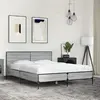 Image de vidaXL Cadre de lit sans matelas sonoma gris 140x190 cm