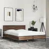Image de vidaXL Cadre de lit sans matelas chêne marron 140x190 cm