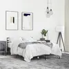 Image de vidaXL Cadre de lit sans matelas chêne marron 135x190 cm
