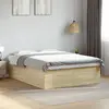Image de vidaXL Cadre de lit sans matelas chêne sonoma 150x200 cm