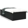 Image de vidaXL Cadre de lit sans matelas noir 90x200 cm