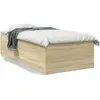 Image de vidaXL Cadre de lit sans matelas chêne sonoma 90x200 cm