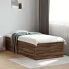 Image de vidaXL Cadre de lit sans matelas chêne marron 90x200 cm