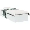 Image de vidaXL Cadre de lit sans matelas blanc 90x190 cm