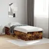 Image de vidaXL Cadre de lit sans matelas chêne fumé 90x190 cm