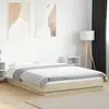 Image de vidaXL Cadre de lit avec lumières LED sans matelas140x190 cm