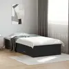 Image de vidaXL Cadre de lit avec tiroirs sans matelas noir 75x190 cm
