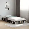 Image de vidaXL Cadre de lit sans matelas noir 100x200 cm