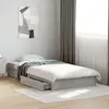 Image de vidaXL Cadre de lit avec tiroirs sans matelas gris béton 100x200 cm