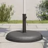 Image de VidaXL Base de parasol rond 25 kg - Gris foncé