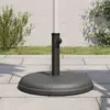 Image de VidaXL Base de parasol rond 15 kg - Gris foncé