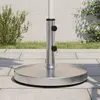 Image de VidaXL Base de parasol ronde 25 kg - Argenté