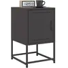 Image de vidaXL Tables de chevet 2 pcs - Noir 36x39x60,5 cm