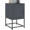 Image de vidaXL Tables de chevet 2 pcs - Anthracite