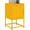 Image de vidaXL Tables de chevet 2 pcs - Jaune moutarde