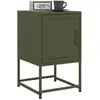 Image de vidaXL Lot de 2 tables vert olive